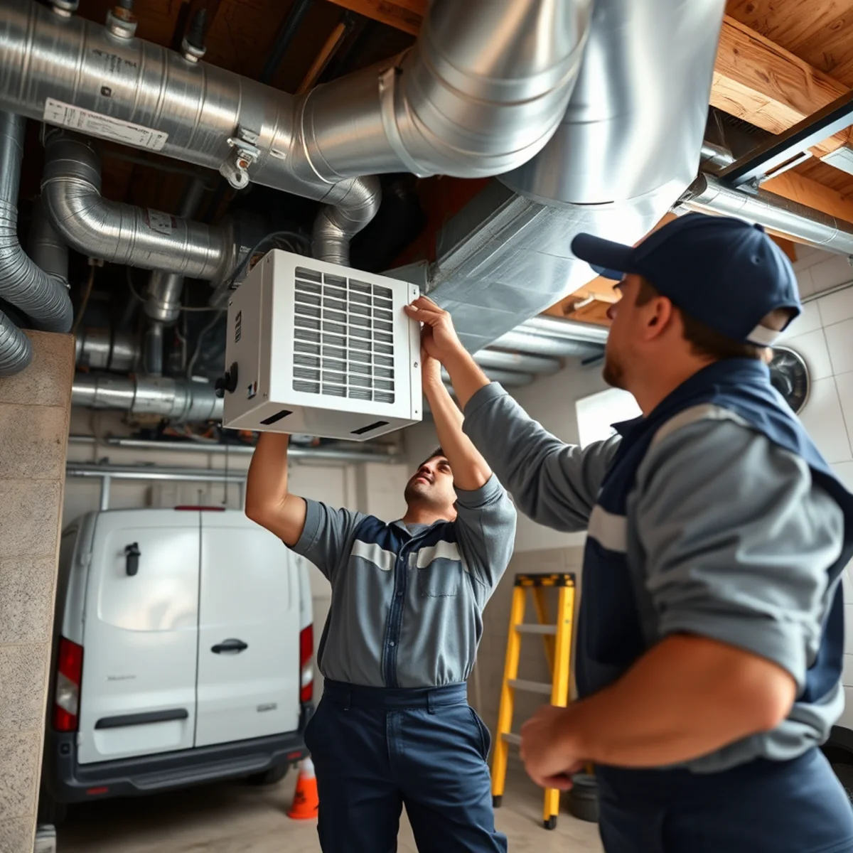 Whole-home dehumidifier and air purifier installed on an HVAC system in Mechanicsburg, PA