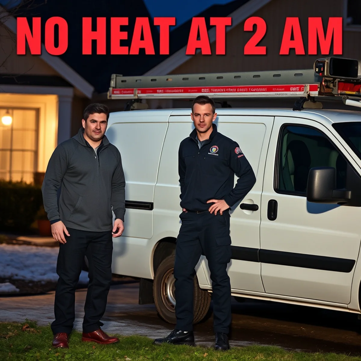Mechanicsburg homeowner reviewing an emergency HVAC checklist after losing heat at 2 AM